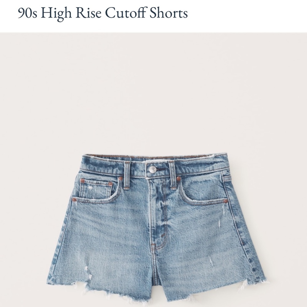 Abercrombie Curve Love High Rise Cutoff Shorts